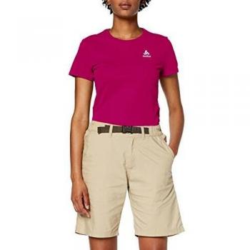 Odlo Camiseta Mujer Shaila S/S, otoño/Invierno, Mujer, Color Sangria, tamaño Extra-Small
