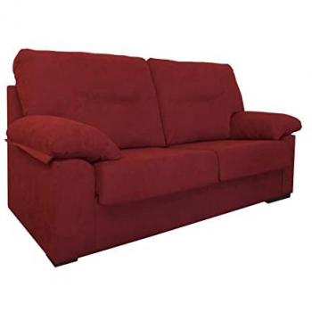 Sofá Moderno 3 Plazas Confortable Color Rojo de Goma Espuma