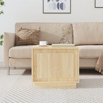 Mesa de centro Sonoma de madera multicapa roble 51x50x44 cm