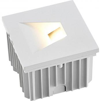 Foco empotrado de pared 'Lasca' blanco, G9, IP65, dimmable, hecho de aluminio para pasillos
