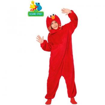 Disfraz de Elmo para Niños - Pijama de Peluche con Capucha