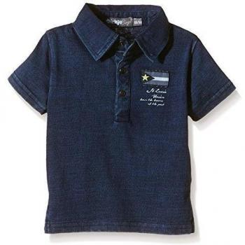 Dirkje Baby polo-shirt-Polo Bebé-Niñas    Azul 6 mes