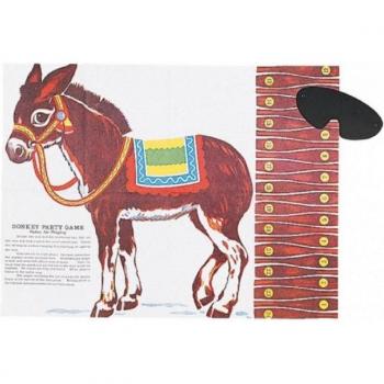 Juego de Fiesta Amscan Pin the Tail on the Donkey - Multicolor, Talla Única
