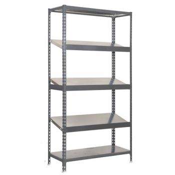 Estantería Metálica SimonRack de Almacenaje de Acero, 2000x1000x500 mm, Soporta 200 kg por balda, 5 Baldas, Color Gris