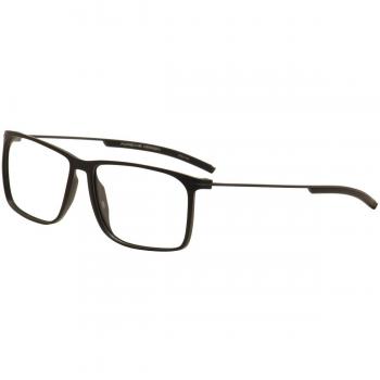 Porsche diseño de hombre gafas p8296 P/8296 A negro Full Rim Marco óptico 57 mm