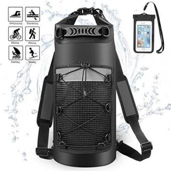 ALEENUN Nuevo Bolsas Estancas, Bolsa Seca Impermeable con Caja de Teléfono Impermeable Gratis, Correa Ajustable Playa, Viaje, Nadar, Deportes acuáticos,10L/20/30L.