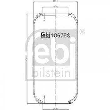 Fuelle de suspensión neumática FEBI BILSTEIN 106768