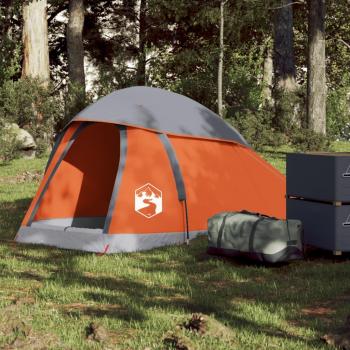 Tienda de campaña iglú para 1 persona impermeable en colores blanco opaco, azul, gris y naranja