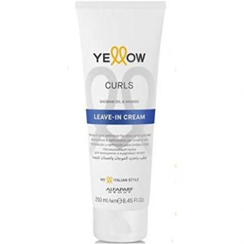 Crema Sin Aclarado Alfaparf Yellow Curls 250ml - Hidratación y Definición para Ondas y Ricci