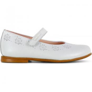 Pablosky Merceditas 346308 Blanco - Zapatos de Niña, color blanco, diseño clásico, cierre con hebilla, suela antideslizante, material exterior de piel