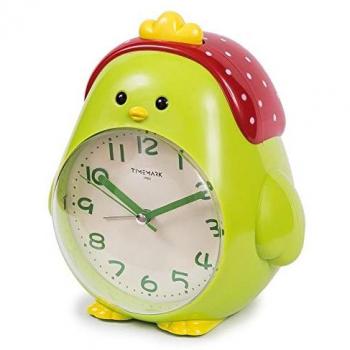 Reloj Despertador Pollito Timemark Silencioso Verde Oscuro Talla Única