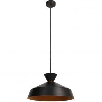 Lámpara colgante Steinhauer Skandina 3682ZW, negro, metal, Ø 40 cm, E27 (casquillo grande)