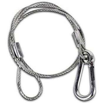 Cable de Seguridad con Protección PVC - Carga Máx. 50 kg - 0.9 m