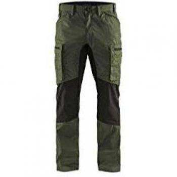 Pantalones de Trabajo Elásticos T.50 - Verde Ejército/Negro - Blaklader