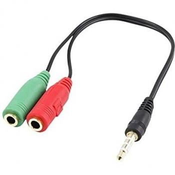 Ewent ec1640 cable de audio 015 m 35mm 2 x 35mm negro verde rojo