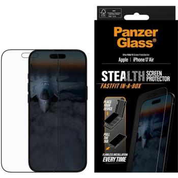 Protector de Pantalla PanzerGlass Stealth Ultra-Wide Fit con Fastfit in-a-box para iPhone 17 Air - Transparente