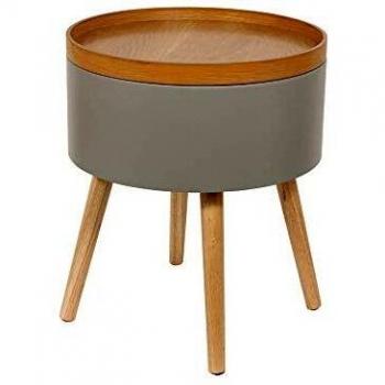 Mesa Auxiliar Moderna de Almacenaje CMP IBERICA - Diseño Elegante en Composición de Madera, 38x49x38 cm