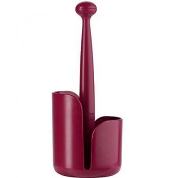 Vigar Taula Portarrollos de Cocina Plástico Granate 14.4x14.4x36.1 cm