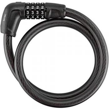 Abus 6415C/85/15 BK SCLL Cable antirrobo, Unisex Adulto, 0, 85 cm