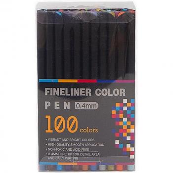 Set de 100 Rotuladores Color Fineliner Profesional - Vaca Marrón