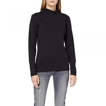 Jacqueline de Yong NOS Jdyava L/s Turtleneck Top Jrs Noos Camiseta Cuello Alto, Negro