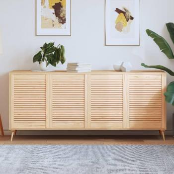 Puertas de armario de lamas 4 piezas 69x49,4 cm madera de pino