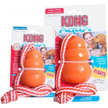 KONG Aqua - Juguete para perros - Tamaño Mediano - Color Naranja