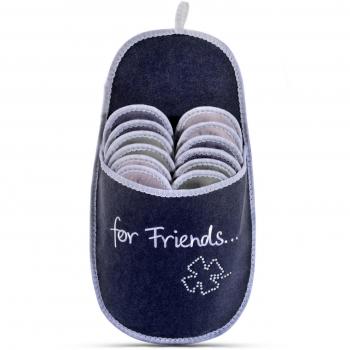 Set de 6 pares de pantuflas ABS antideslizantes para invitados
