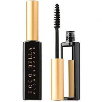 Ecco Bella All Natural Black Mascara Perfect for Sensitive Eyes Volumizes and Lengthens Eyelashes
