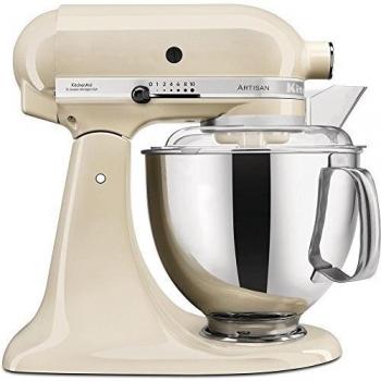 KitchenAid Artisan - 5KSM175PSEAC - Robot de cocina de 4,8 L con equipamiento profesional y accesorios adicionales - color crema