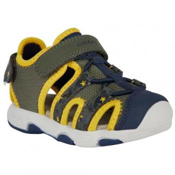 Sandalias Geox Multy para Niños en Color Verde Militar/Ocre