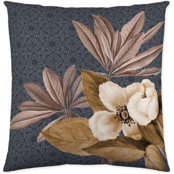 Funda de cojín Icehome Azalea Dark 60 x 60 cm, color oscuro, diseño floral, material suave y duradero