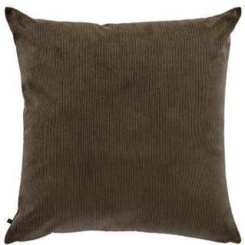 Kave Home - Funda cojín Namie 60 x 60 cm pana gris oscuro