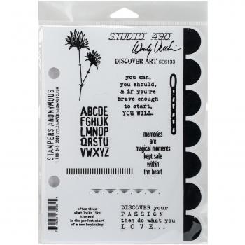 Wendy Vecchi Cling Rubber Stamp -Discover Art
