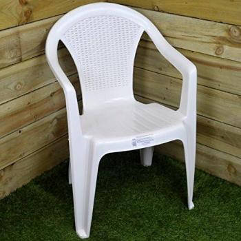 Progarden Sillón, Ratán, Blanco, 55x47x52cm