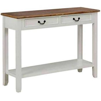 SengentoStyle Wandtafel 110x35x80 cm hout wit