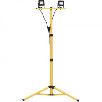 Foco LED con trípode 2x10 W blanco frío