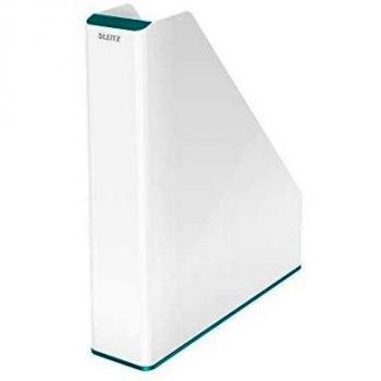 Revistero Leitz WOW Dúo Color A4 Blanco/Azul Hielo