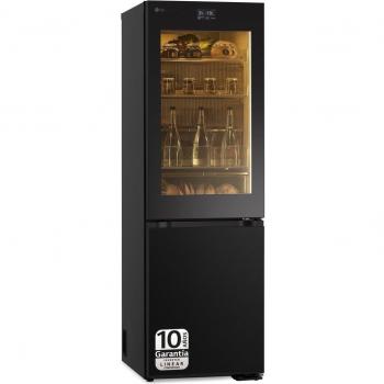 LG GBG7190CEV - Frigorífico Combi Inox Negro Instaview 1.86m C