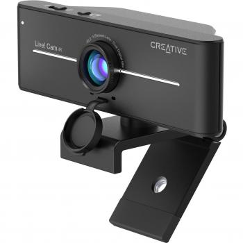 Creative Live! Cam Sync 4K UHD Webcam con Doble Micrófono y Cubierta de Privacidad, Resolución 8 MP 1920 x 1080 píxeles, USB 2.0, Modelo L
