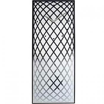 Reloj de Pared NeXtime 3216ZI Rectangular Plateado con Mecanismo de Péndulo