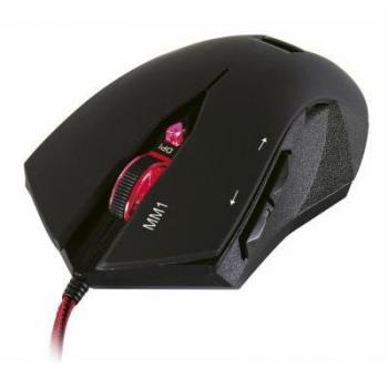 Ratón Mars Gaming MM1 Optico 3200DPI 6 Botones Gaming Cable 2 Metros Trenzado USB Gold