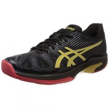 ASICS Men Solution Speed FF L.E. Clay Tennis Shoes Black - Gold 7