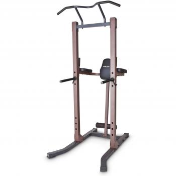 Torre de Potencia Marcy Deluxe STB-98501 para Dominadas e Inmersiones, Unisex, Marrón, Talla Única