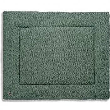 Manta para Parque Jollein River Knit Verde Ceniza 80 x 100 cm