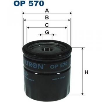 Filtron OP570 Bloque de Motor