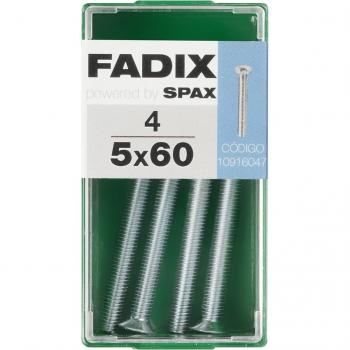 Tornillo Métrica Cabeza Plana M5 x 60 mm - Caja 4 Uds