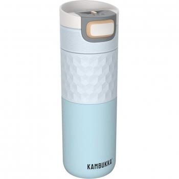 Kambukka Etna Grip 500ml Breezy Blue Stainless Steel Travel Mug with Anti-Drip and Spill Features