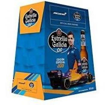Cerveza Estrella Galicia 00 - Pack de 6 botellas x 25 cl