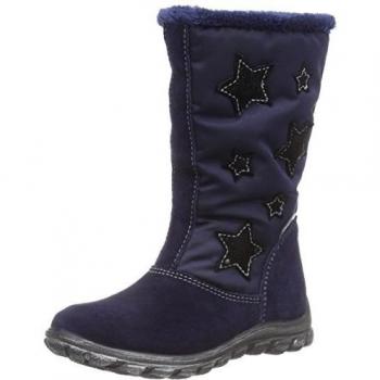 Ricosta Emilia - botas de nieve de piel niña, color azul, talla 32